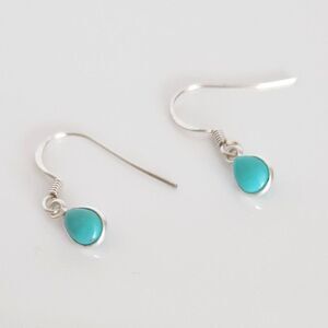 Turquoise Earrings in Sterling Silver